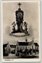 97337 W8716 Dettelbach - Wallfahrtskirche Maria im Sand Madonna Engel