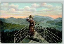 38640 W3380 Hahnenklee-Bockswiese , Oberharz Lithographie Aussichtsturm auf dem Bocksberge