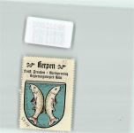 50169 W5014 Kerpen , Rheinl - Vignette Wappen Freist. Preußen Rheinprovinz Regierungsbezirk Köln