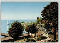 31515 W3053 Steinhude Foto AK Segelboote Promenade