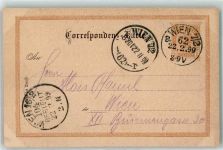1070 Wien 7. Bezirk, Neubau 1899 Ganzsache