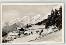 6100 Mösern Foto AK Schnee Winter