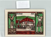 36269 W6433 Philippsthal Werra 1921 - Notgeld 1 Mark Philippstal an der Werra Marktplatz 1750