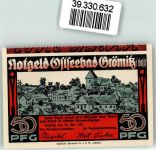 23743 W2433 Grömitz Notgeldschein Notgeld 50 Pfennig Mann Netz Fischer 1921