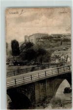 Skopje Uskub 1916 Gebrauchsspuren Citadelle Brücke Feldpost Nr.22