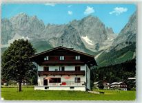 6353 Going am Wilden Kaiser Gebrauchsspuren Fremdenheim Schipflinger Foto AK