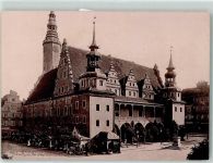 Brieg Brzeg KEINE AK Rathaus Denkmal Friedrich des Grossen