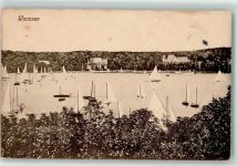 10115 W1000 Wannsee 1917 Gebrauchsspuren Segelboot