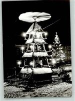 08297 O9417 Zwönitz - Markt Weihnachtspyramide Winter