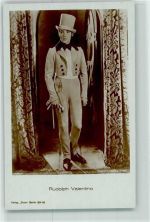 Rudolph Valentino Filmschauspieler Foto AK
