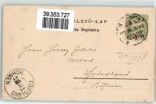 Zagreb 1901 - Jelacio Platz Marktszene Litfaßsäule