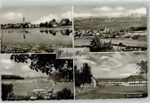 88353 W7964 Kißlegg Foto AK Strandbad Haus Loretto Zeller See