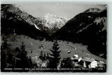 9654 Tuffbad Foto AK Heilbad 1262 m Simonskopf 2687 m S. Lorenzen Lesachtal Kirche