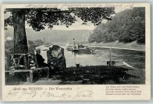 34346 W3510 Hann Münden 1909 - Weserstein Ruhebank