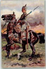 Uniform Pferd Rotes Kreuz Hoffmann, A. Künstlerkarte