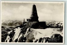 87549 W8977 Rettenberg , Oberallgäu - Jägerdenkmal auf dem Grünten