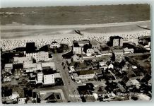26486 W2946 Wangerooge , Nordseebad - Strand Fliegeraufnahme