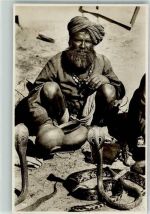 Beschwörer Schlange Foto AK