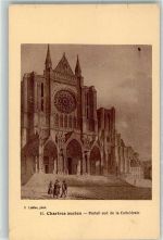 28000 Chartres Künstlerkarte Portail sud de la Cathedrale