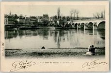 52300 Joinville 1903 - Le Tour de Marne Brücke Frau Kind