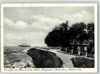 27568 W2850 Weddewarden - Dampfer Weserdeich Gasthaus Schloss Morgenstern