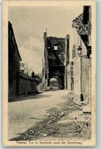 68700 Cernay Sennheim - Thanner Tor nach der Zerstörung