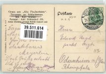 10115 W1000 Zehlendorf 1917 Gebrauchsspuren Gasthaus Alte Fischerhütte