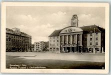 96515 O6400 Sonneberg , Thür Foto AK Rathaus Postamt und Ortskrankenkasse