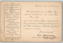 58636 W5860 Iserlohn 1903 - Drucksache Gebr. Echtermann