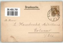 58636 W5860 Iserlohn 1903 - Drucksache Gebr. Echtermann