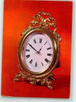 Bronze Bilderrahmenuhr auf AK Spindelhemmung 1800 Uhr Foto AK