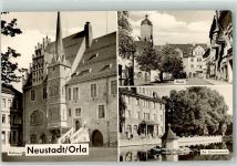 07806 O6710 Neustadt an der Orla - Rathaus Markt Am Gamsenteich