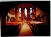 10115 W1000 Zehlendorf Foto AK Ev. Pauluskirche Altar Kanzel