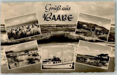 18586 O2356 Baabe , Ostseebad - Seebäderdienst MS Insel Hiddensee Strandbilder