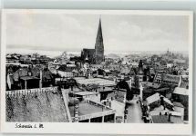 19053 O2750 Schwerin , Meckl - Fliegeraufnahme von Dom und Altstadt