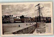 22300 Lannion - le Quai de l´ Aiguillon Segelschiff Oldtimer