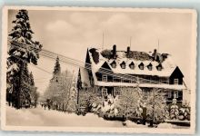 01773 O8242 Oberbärenburg Winter Berghotel Friedrichshöhe im Winter