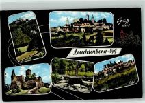 92705 W8481 Leuchtenberg Foto AK mit Burg Leuchtenberg