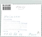 37649 W3451 Heinsen , Weser Privatfoto KEINE AK Ort handschriftlich