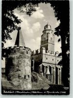 Patschkau Paczków Foto AK Wehrturm Pfarrkirche Popp-Karte