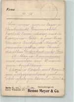 10115 W1000 Lankwitz 1907 - Benno Meyer Damen Confection