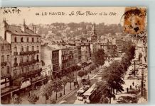 76600 Le Havre - la Rue Thiers et la Cote Straßenbahn