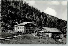 Zwieselalmhütte Foto AK Gasthaus auf der Zwiebelalpe Hüttenstempel