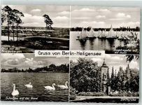 10115 W1000 Heiligensee - Havel Dorfkirche Schwan Segelregatta