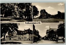 08223 O9704 Falkenstein , Vogtl - Schloßfelsen Bahnhof Hauptstraße Lochstein