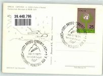 Cervinia Campionati del mondo 1971 Sonderstempel Bob Foto AK