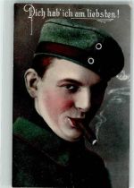 rauchen Soldat Uniform R u. K Serie 2608/2 Zigarre Künstlerkarte
