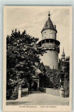 14827 O1825 Wiesenburg , Mark Foto AK Schloss Wiesenburg Turm mit Auffahrt
