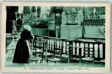 22700 Perros-Guirec - La Clarte Interieur de l Eglise Kirche Inneres Frau