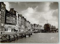 14600 Honfleur - Bassin de l`Quest quai Ste Chatherine Segelboot Oldtimer